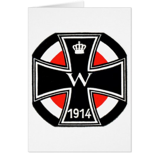 WWI Iron Cross Card