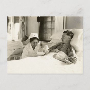 Wwi Nurse And Soldier Postcard by historicimage at Zazzle