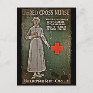 WWI Nurse Fund Raising Images Postcard