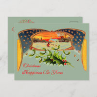 WWI Patriotic Christmas Greeting Card