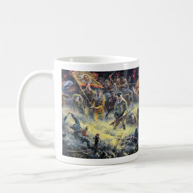 WWI Russia Charge of the Dead men  Coffee Mug (Left)