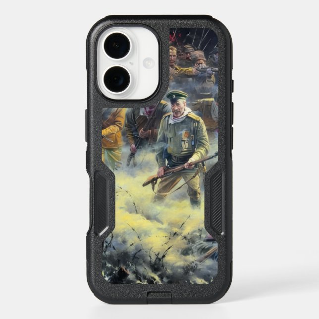 WWI Tsarist Russian Charge of the Dead Men  Otterbox iPhone Case (Back)