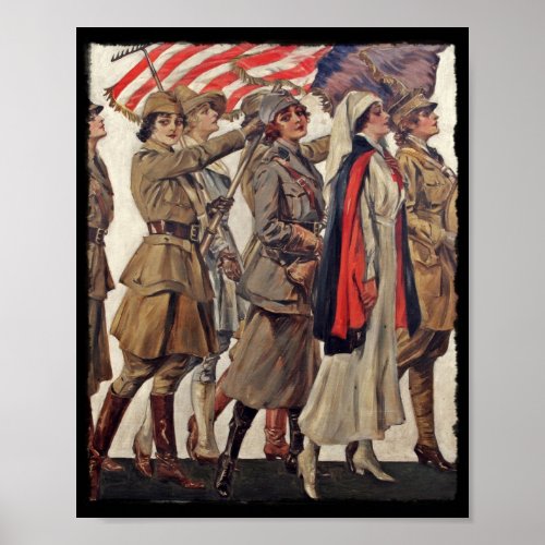 WWI Women Nursing Recruits Poster