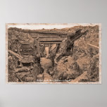 Wwi World War I British Soldiers In Trench Poster at Zazzle