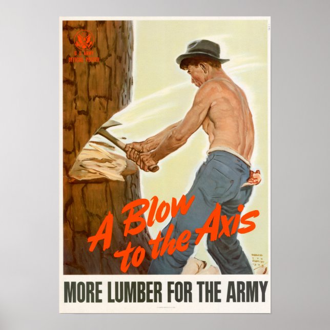 WWII A Blow to the Axis Poster (Front)
