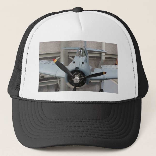 WWII Airplane #3 Trucker Hat (Front)
