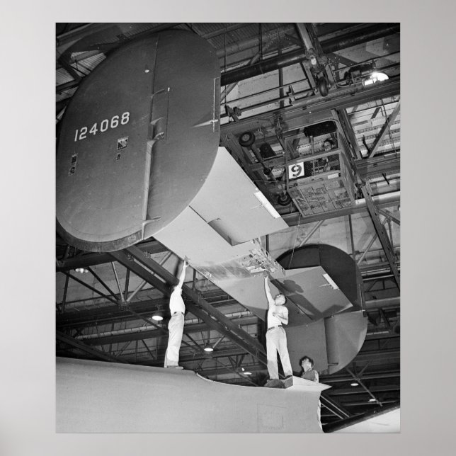 WWII Airplane Manufacture, 1943 Poster (Front)