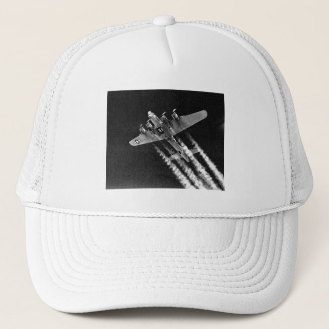 WWII B-17 in flight Trucker Hat (Front)