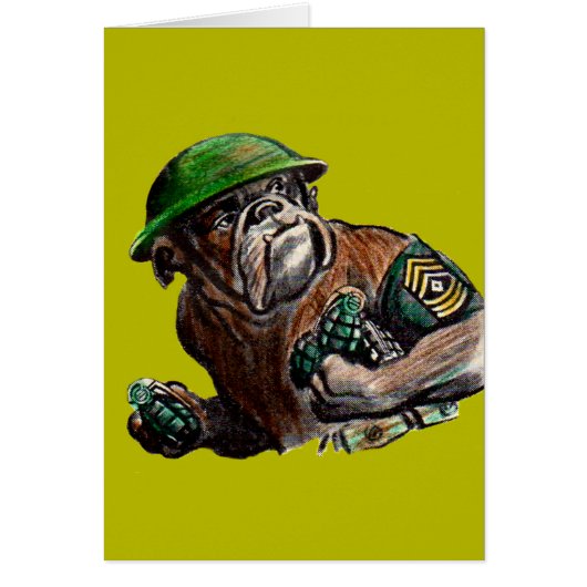 WWII bulldog dog soldier Sgt. Rover (Front)