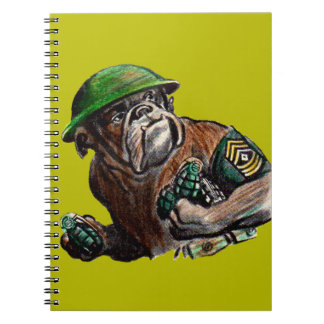 WWII bulldog dog soldier Sgt. Rover Notebook