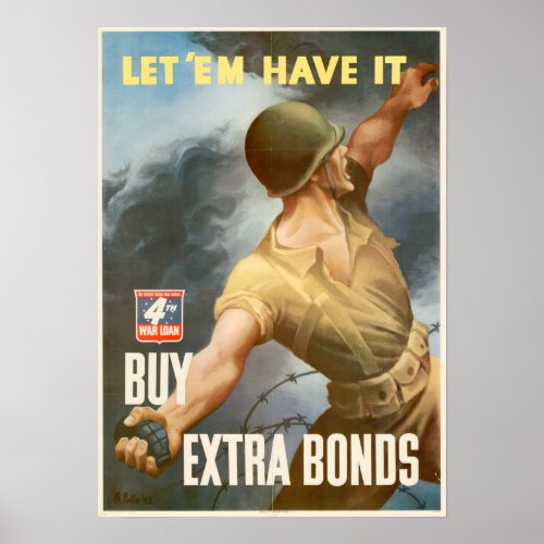 WWII Buy War Bonds Poster