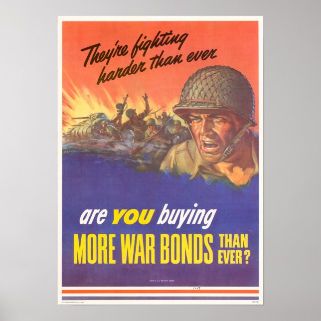 WWII Buy War Bonds Poster (Front)