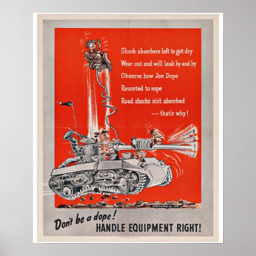 WWII Cartoon - Vintage Patriotism Poster | Zazzle