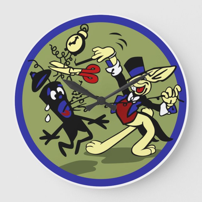 WWII EOD Rabbit Large Clock (Front)