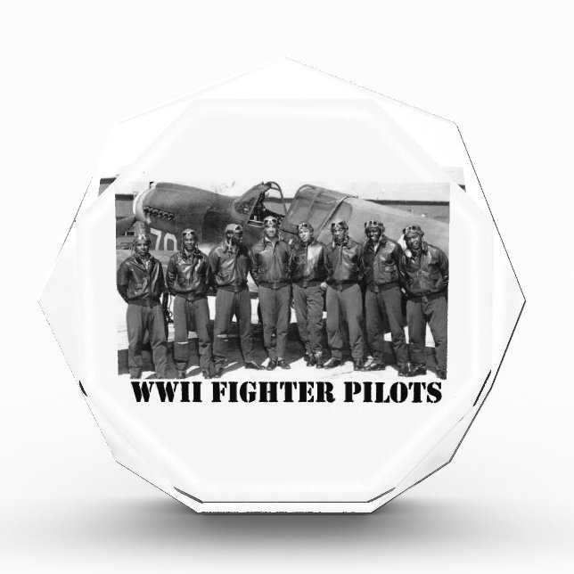 WWII FIGHTER PILOTS ACRYLIC AWARD (Front)