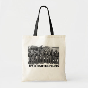 WWII FIGHTER PILOTS TOTE BAG