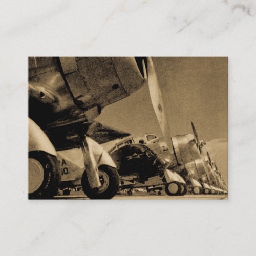 WWII Fighter Planes -Douglas SBD Dauntlesses Business Card Templates