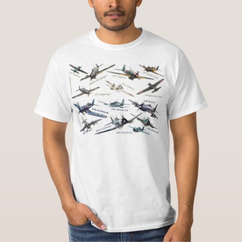 WWII Japanese and US fighters T_Shirt