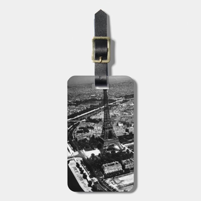 WWII Liberated Paris Luggage Tag (Front Vertical)