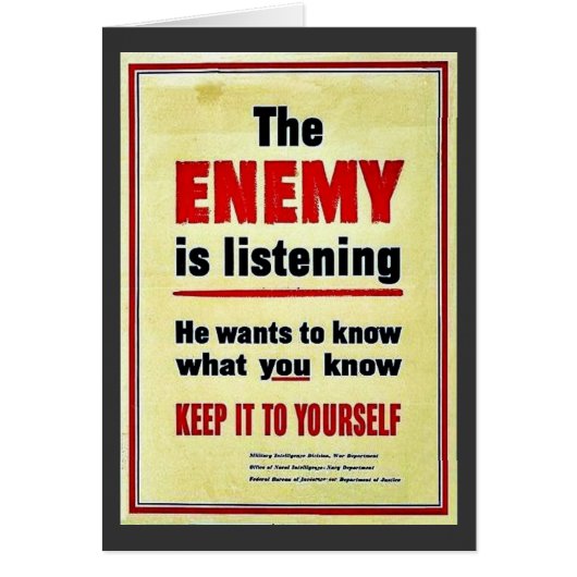 Wwii Listening Cards (Front)