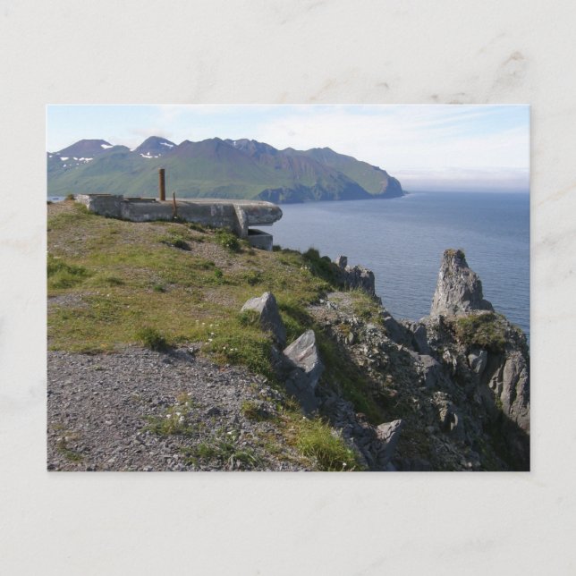 WWII Lookout Bunker at Fort Swatzka Postcard (Front)