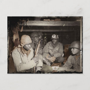 WWII Medics Waiting Postcard
