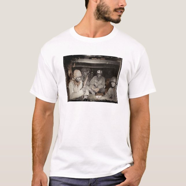 WWII Medics Waiting T-Shirt (Front)