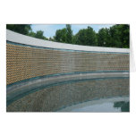 WWII Memorial Freedom Wall in Washington DC Card