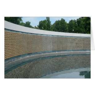 WWII Memorial Freedom Wall in Washington DC Cards