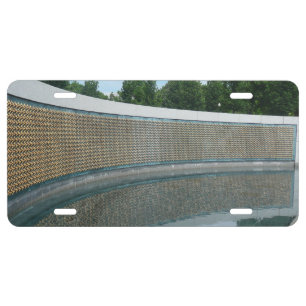WWII Memorial Freedom Wall in Washington DC License Plate