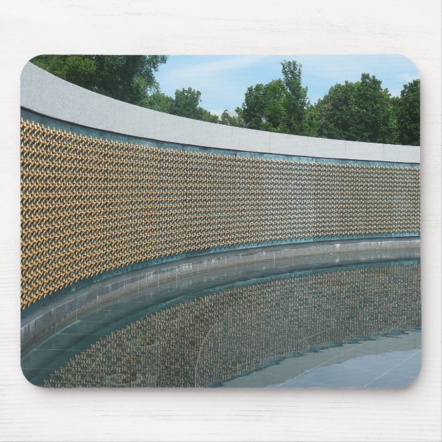 WWII Memorial Freedom Wall in Washington DC Mouse Pad (Front)