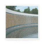 WWII Memorial Freedom Wall in Washington DC Paper Napkins