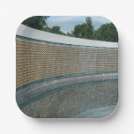 WWII Memorial Freedom Wall in Washington DC Paper Plates