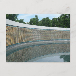 WWII Memorial Freedom Wall in Washington DC Postcard