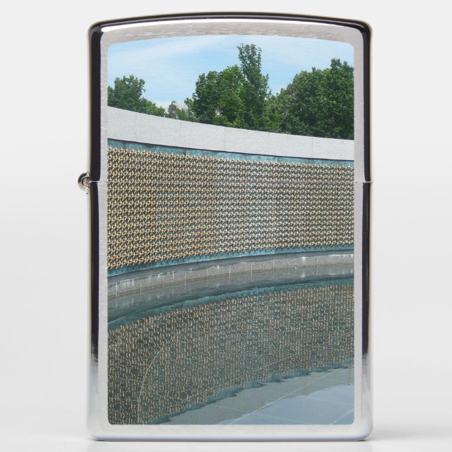 WWII Memorial Freedom Wall in Washington DC Zippo Lighter (Front)