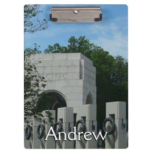 WWII Memorial Wreaths II in Washington DC Clipboard (Front)