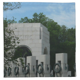 WWII Memorial Wreaths II in Washington DC Cloth Napkin