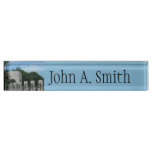 WWII Memorial Wreaths II in Washington DC Desk Name Plate