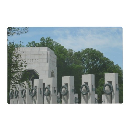 WWII Memorial Wreaths II in Washington DC Placemat