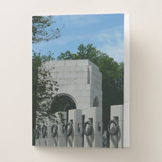 WWII Memorial Wreaths II in Washington DC Pocket Folder (Front)