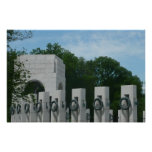 WWII Memorial Wreaths II in Washington DC Poster