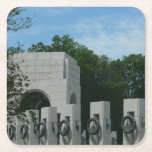 WWII Memorial Wreaths II in Washington DC Square Paper Coaster