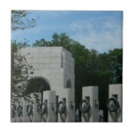 WWII Memorial Wreaths II in Washington DC Tile