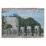 WWII Memorial Wreaths II Throw Blanket