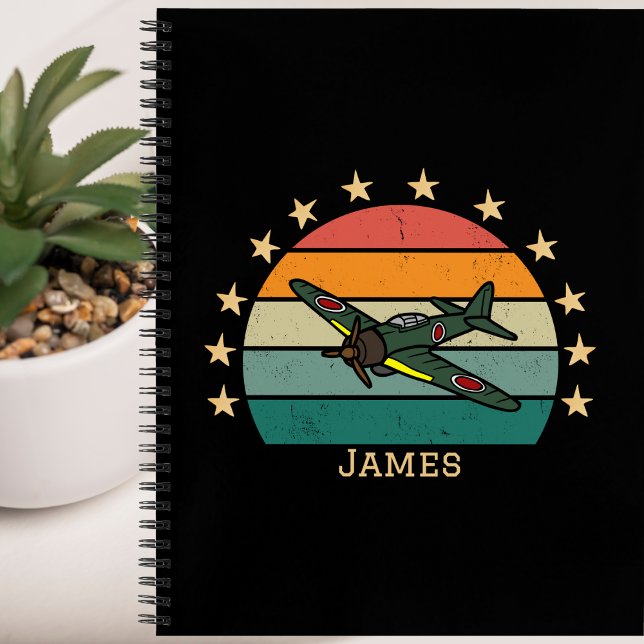 WWII Military Fighter War Airplane Retro Planner Notebook (Creator Uploaded)