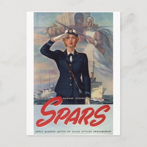 WWII Military Recruiting Poster __ Women Postcard