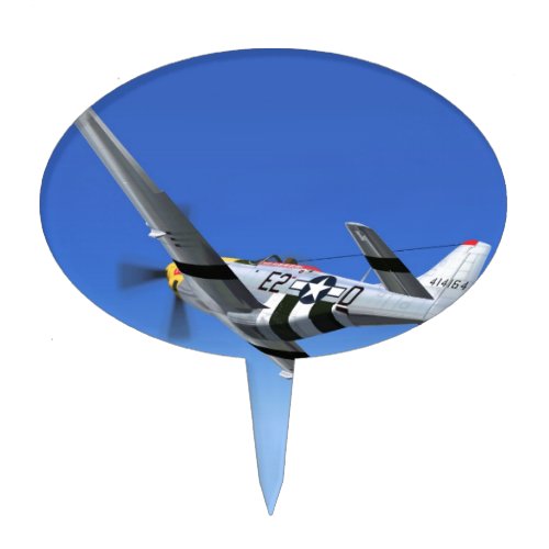 WWII P51 Mustang Fighter Plane Cake Topper