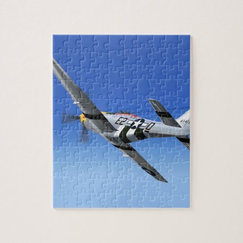 WWII P51 Mustang Fighter Plane Jigsaw Puzzle