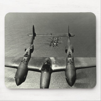 WWII P-38 Lightnings Mouse Pad