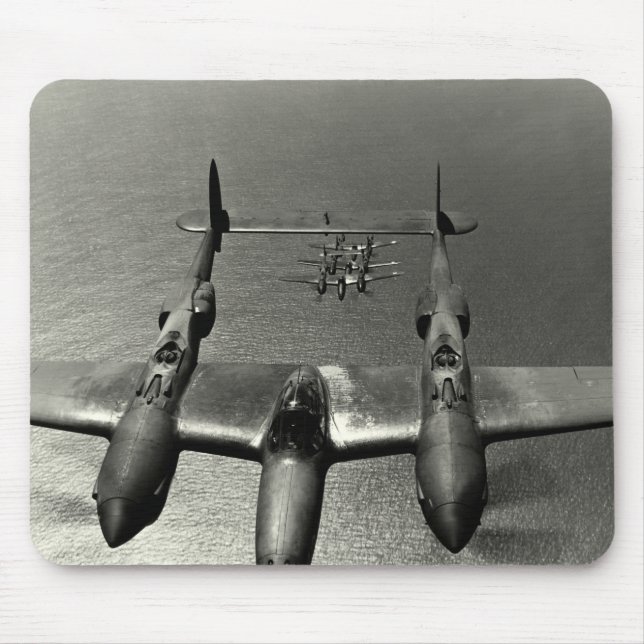 WWII P-38 Lightnings Mouse Pad (Front)